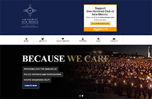 100 Club of New Mexico, Responsive website design