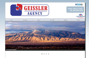 Website design screenshot -Chavez-Geissler Farmers Insurance Agency